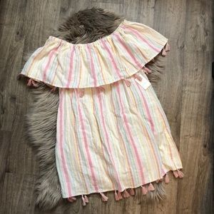 NWT Forever 21 pastel tassel dress